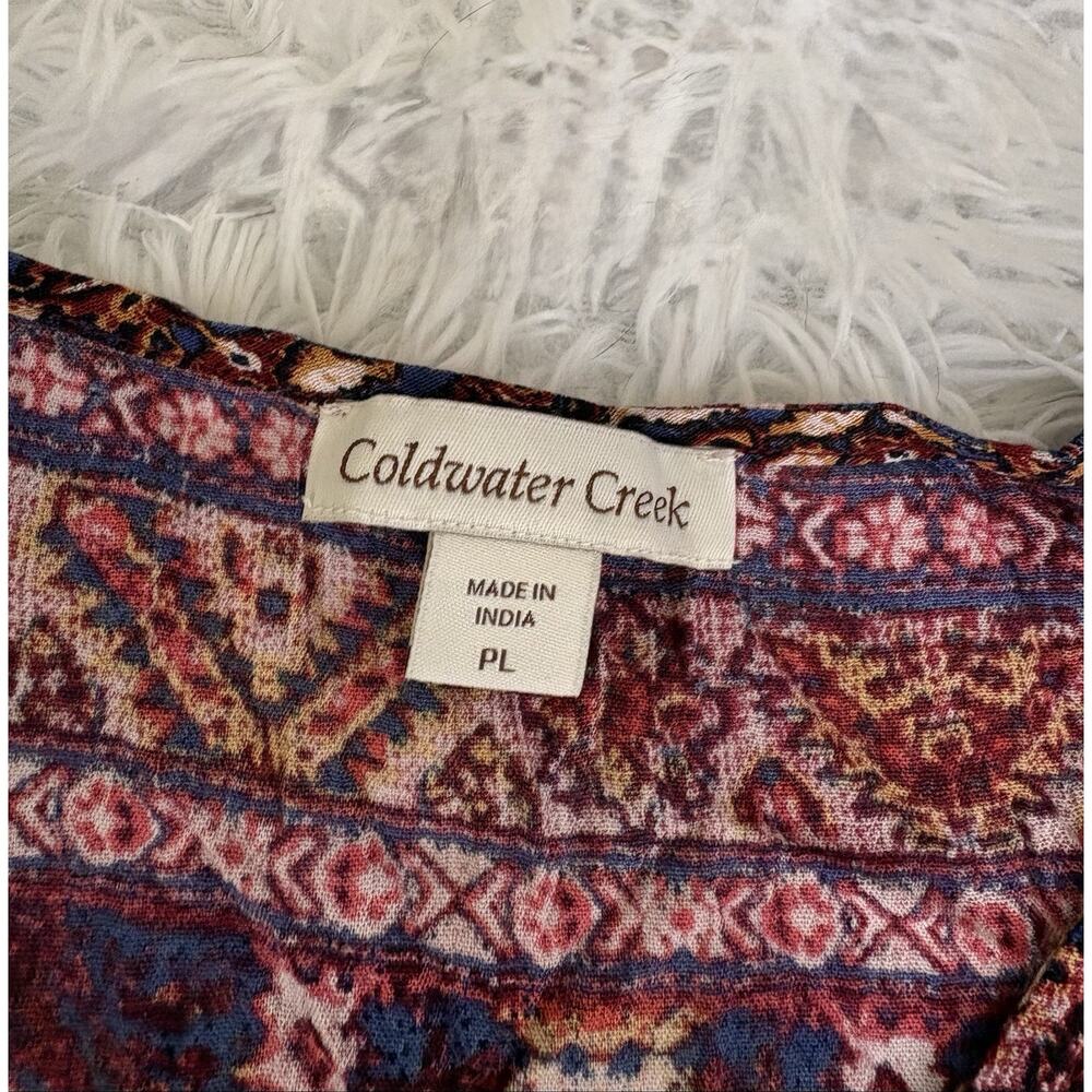Coldwater Creek Women’s Petite L boho Style Light Dress/ Tunic. Beautiful - Picture 2 of 8